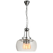 Oracle Chrome and Clear Glass Pendant Light - Lighting.co.za