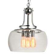 Oracle Chrome and Clear Glass Pendant Light - Lighting.co.za
