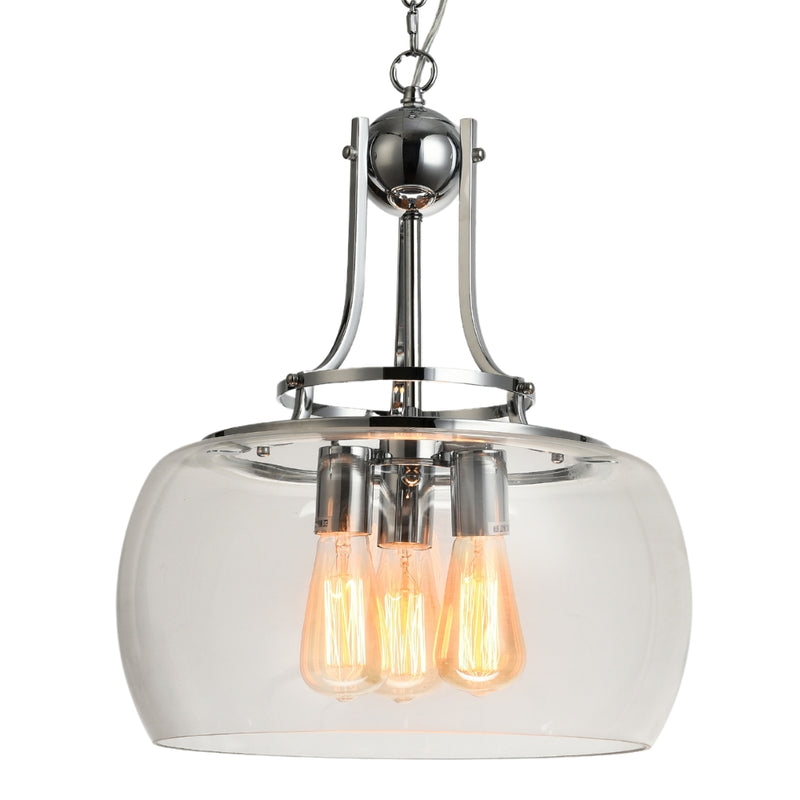 Oracle Chrome and Clear Glass Pendant Light - Lighting.co.za