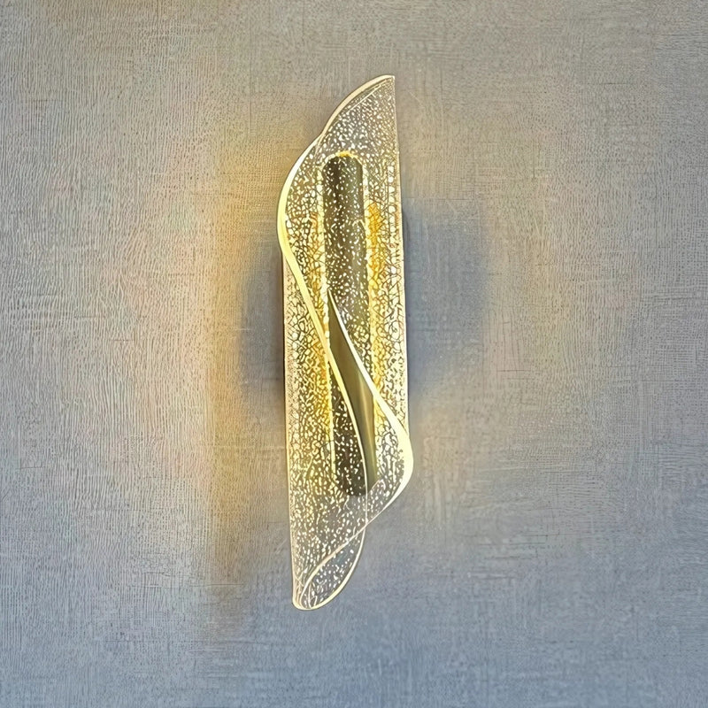 Fold Gold and Clear LED Wall Light - Lighting.co.za