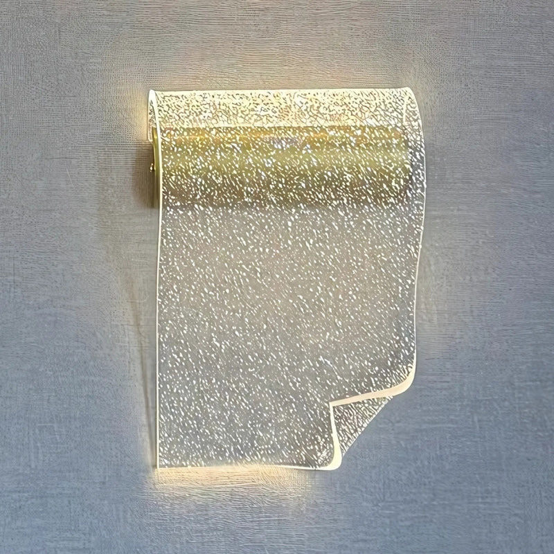 Wave Gold and Clear LED Wall Light - Lighting.co.za