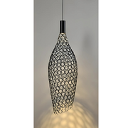 Fusion Mesh Long Gold | Black | Chrome LED Pendant Light 2 Sizes - Lighting.co.za