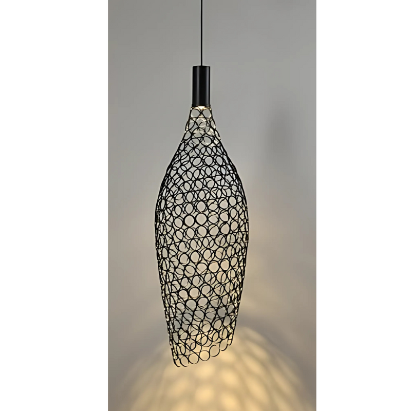 Fusion Mesh Long Gold | Black | Chrome LED Pendant Light 2 Sizes - Lighting.co.za