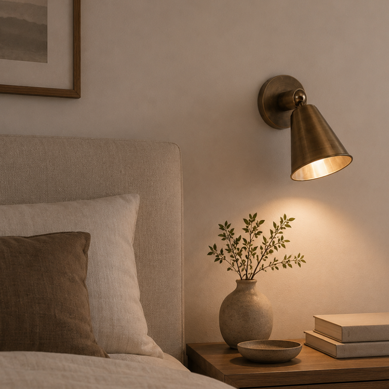 Kyoto Antique Brass | Antique Silver Wall Light
