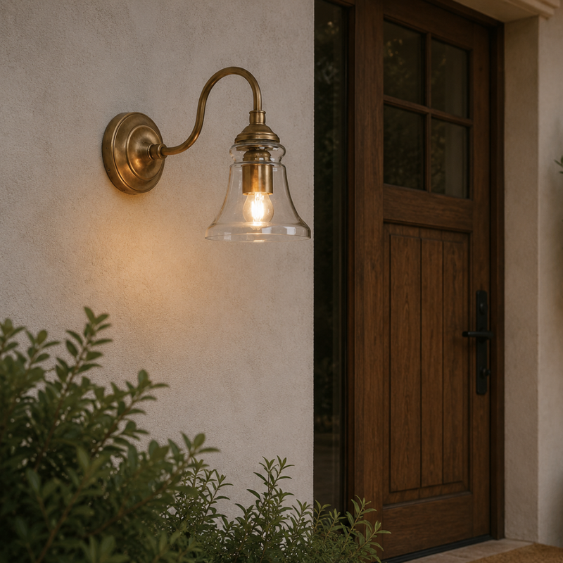 Plaza Antique Brass | Antique Silver Wall Light