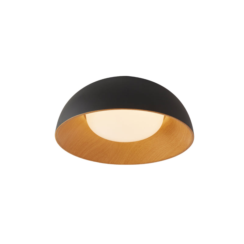 Pablo LED Black And Wood Grain Look Ceiling Light 2 Sizes - Lighting.co.za