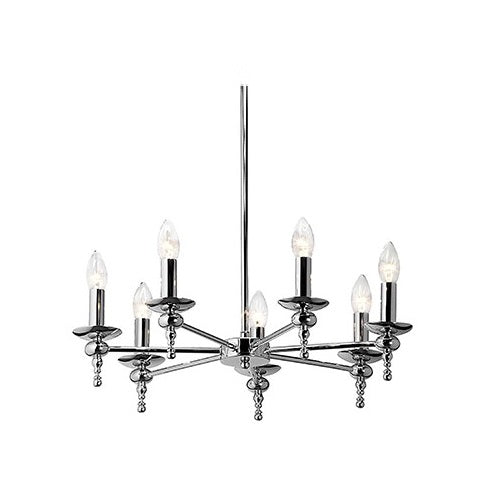 Parker Polished Chrome 5 or 7 Light Chandelier - Lighting.co.za