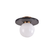 Pascal Black | White | Green Marble Disk Ceiling Light - Lighting.co.za