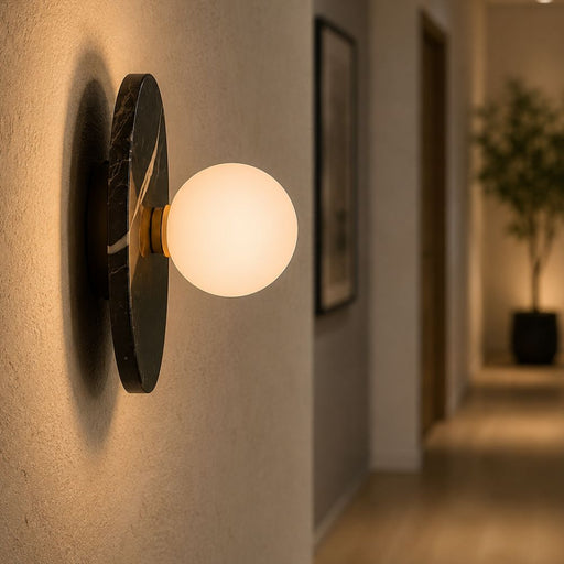 Pascal Marble Disk Wall Light - Indoor Wall Light - Lighting.co.za