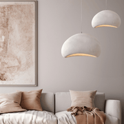 Pebble Natural Cream Grey Organic Pendant Light 2 Sizes - Lighting.co.za