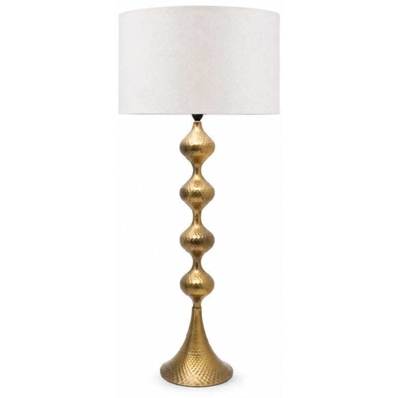 Piatto Gold or Black Ornamental Metal Table Lamp