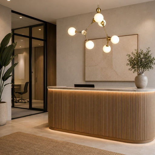 Pisa Brass And White Glass Molecule Pendant Light - Pendant Light - Lighting.co.za