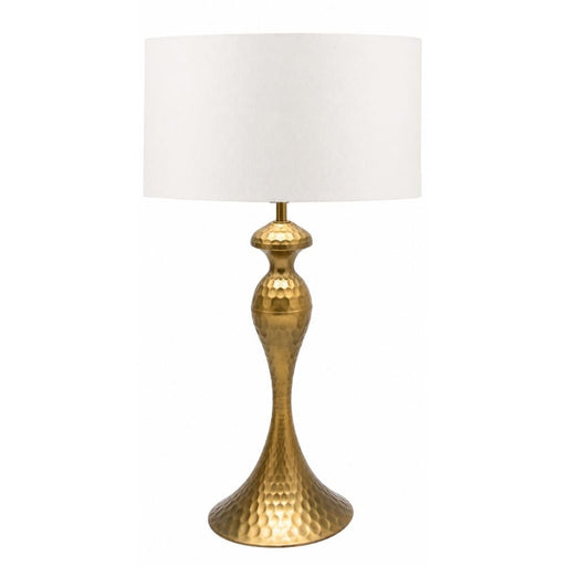Portia Gold or Black Beaten Metal Table Lamp - Table Lamp - Lighting.co.za