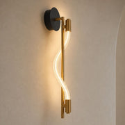 Pulse Gold with White Rope LED Wall Light - Indoor Wall Light - Lighting.co.za