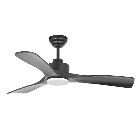 Rift 3 Blade Black LED Ceiling Fan - Lighting.co.za
