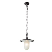 Ida Outdoor Black And Glass Outdoor Pendant Light - Lighting.co.za
