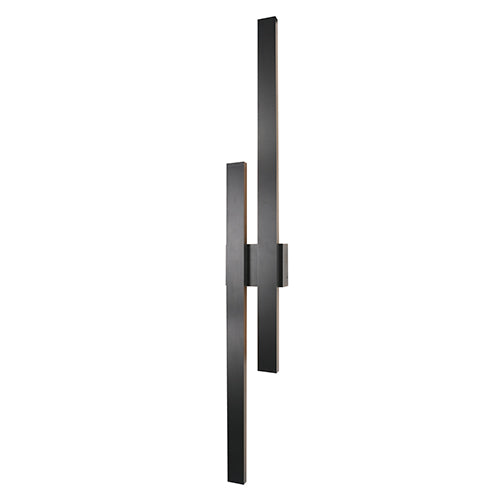 Strut Dual 48 Watt LED Black Slim Outdoor Wall Light - Lighting.co.za
