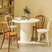 Roxby Round White Dining Table 3 Sizes - Lighting.co.za