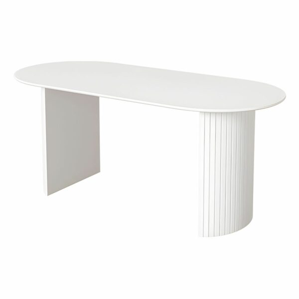 Roxby Long White Dining Table 2 Sizes - Lighting.co.za