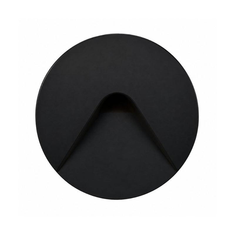 Rational Round Black or White LED Step Light
