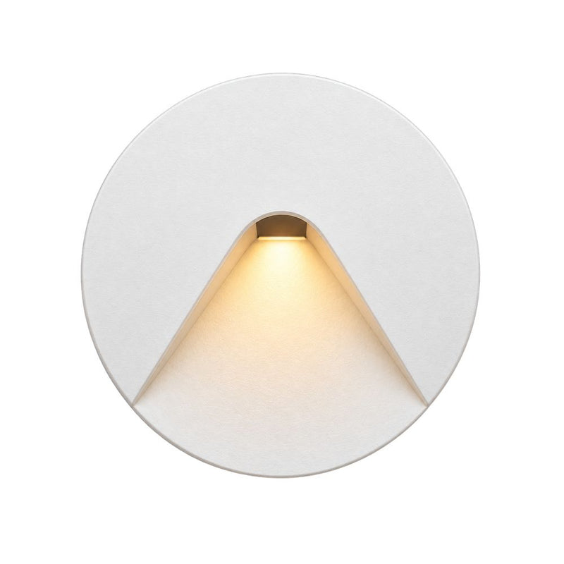 Rational Round Black or White LED Step Light