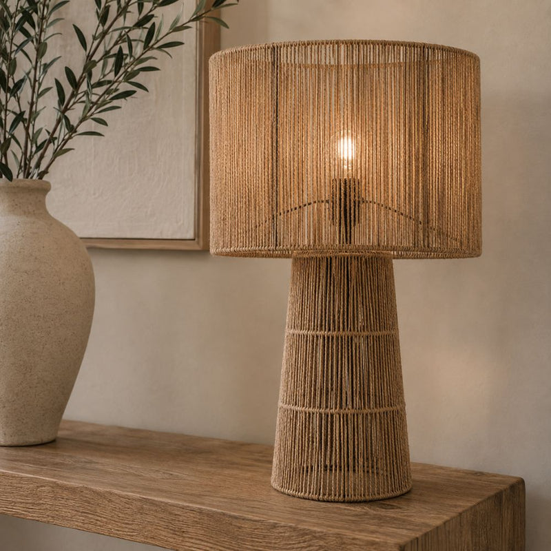 Ringo Jute Rope Table Lamp - Table Lamp - Lighting.co.za