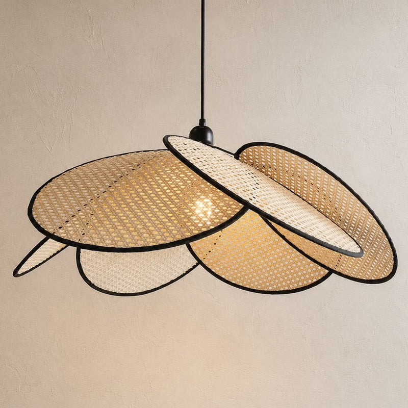 Rotterdam Dutch Rattan Cane Shade Pendant Light 2 Sizes - Pendant Light - Lighting.co.za