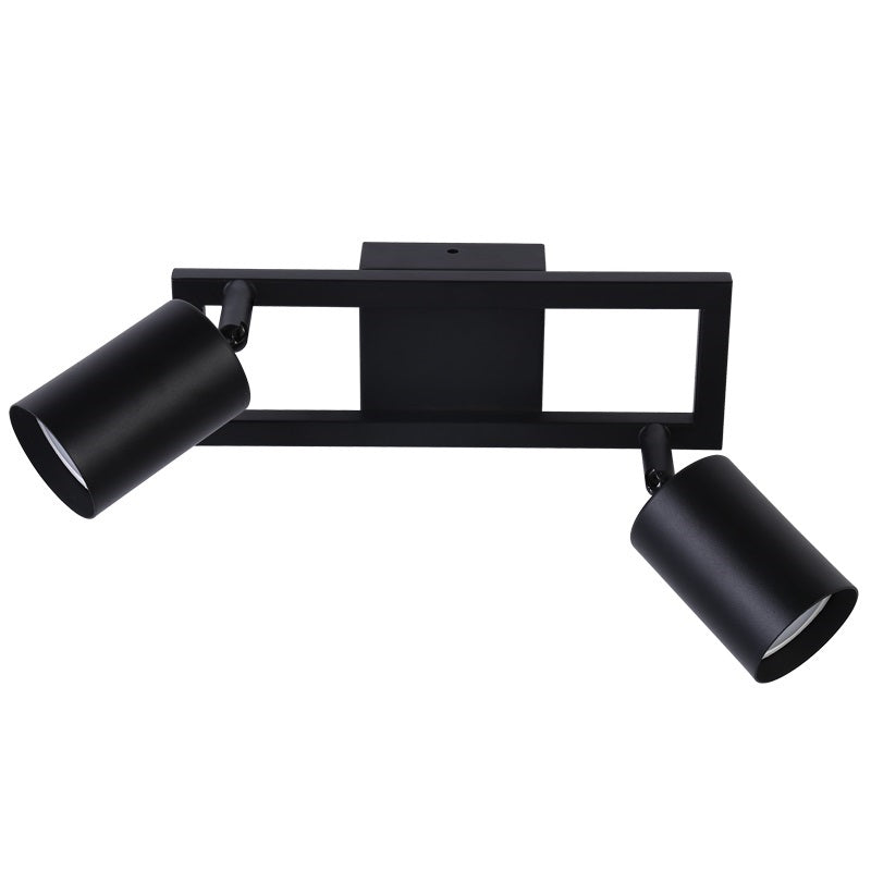 Zoom Black Adjustable GU10 2L Spotlight - Lighting.co.za