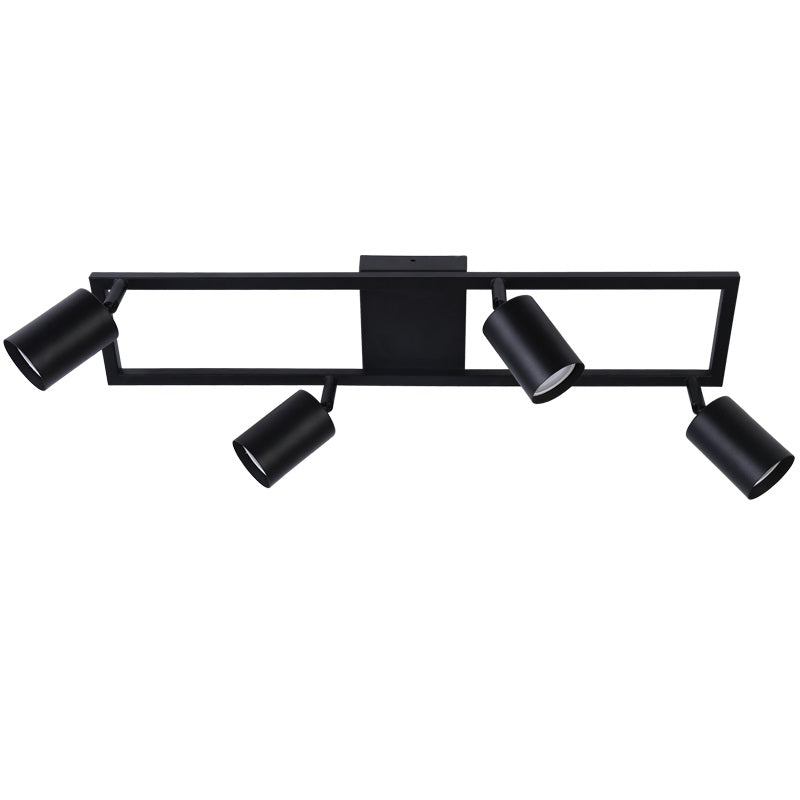 Zoom Black Adjustable GU10 4L Spotlight - Lighting.co.za