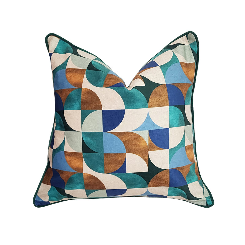 Jewel Retro Blue Scatter Cushion - Lighting.co.za