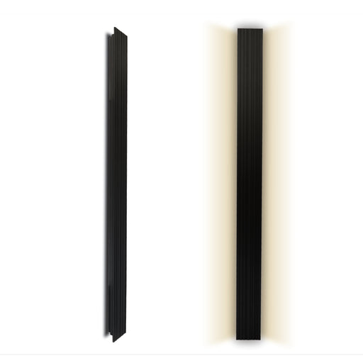 Silhouette Tall 30 Watt LED Black Slim Outdoor Wall Light - Lighting.co.za