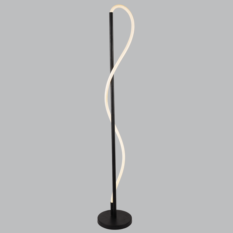 Tubo Black and Flex White Rope CCT LED Floor Lamp - Lighting.co.za