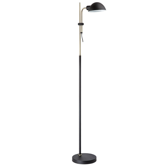 Crossby Black and Gold 1 or 2 Light Floor Lamp