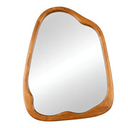 Sabi Walnut Irregular Wood Mirror 2 Sizes - Mirror - Lighting.co.za