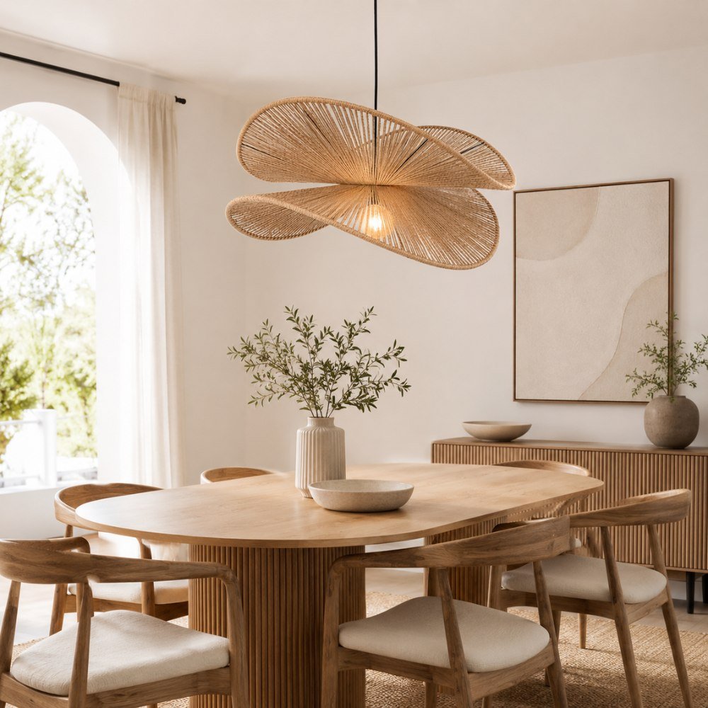 Sahara Natural Rattan Rope Pendant Light - Pendant Light - Lighting.co.za