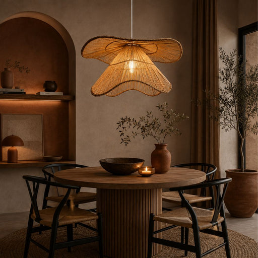Samba Natural Rattan Pendant Light 2 Sizes - Pendant Light - Lighting.co.za