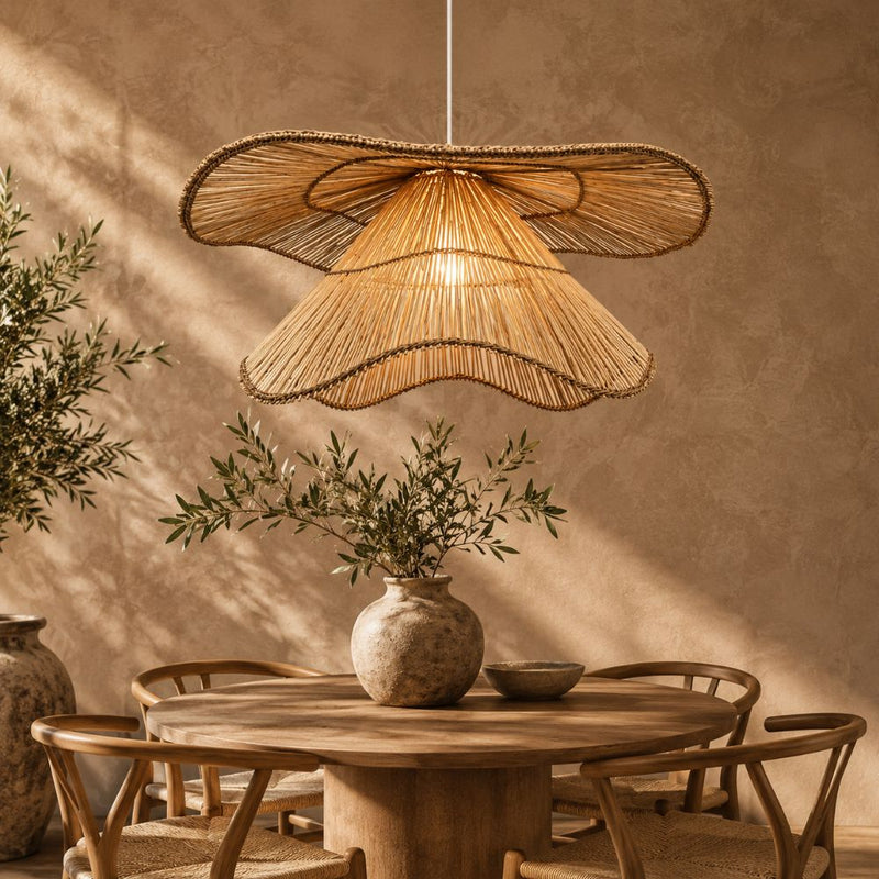 Samba Natural Rattan Pendant Light 2 Sizes - Pendant Light - Lighting.co.za