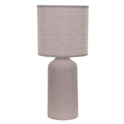 Sarita Ribbed Ceramic Table Lamp - Table Lamp - Lighting.co.za