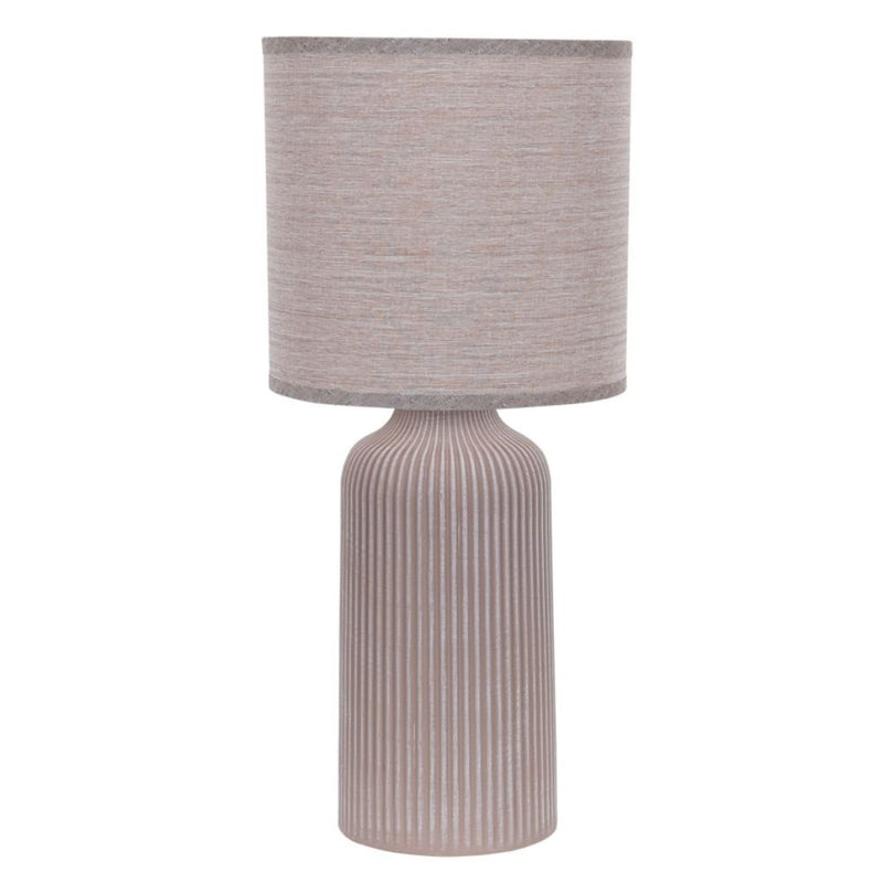 Sarita Ribbed Ceramic Table Lamp - Table Lamp - Lighting.co.za