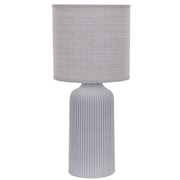 Sarita Ribbed Ceramic Table Lamp - Table Lamp - Lighting.co.za