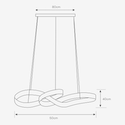 Suave Double Crystal LED Pendant Light - Lighting.co.za