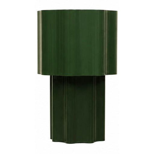 Alora Scallop Green | Rust | Black Metal Table Lamp - Table Lamp - Lighting.co.za