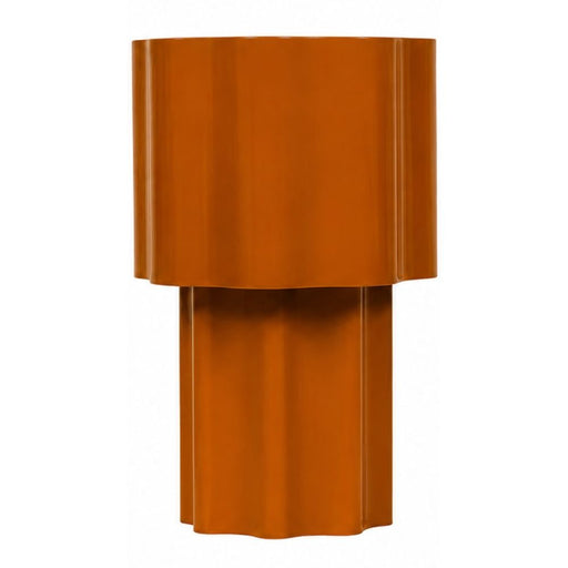 Alora Scallop Green | Rust | Black Metal Table Lamp - Table Lamp - Lighting.co.za