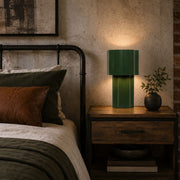 Alora Scallop Green | Rust | Black Metal Table Lamp - Table Lamp - Lighting.co.za