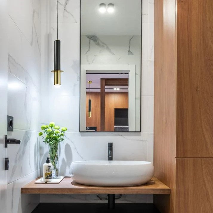 Ibiza LED Marble and Brass Look Pendant Light - Lighting.co.za