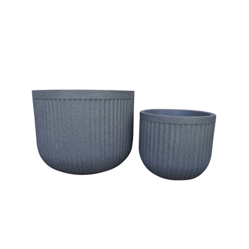 Flute Round Japi Planter 2 Sizes - Lighting.co.za