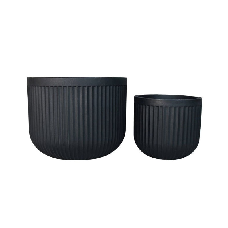 Flute Round Japi Planter 2 Sizes - Lighting.co.za
