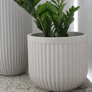 Flute Round Japi Planter 2 Sizes - Lighting.co.za