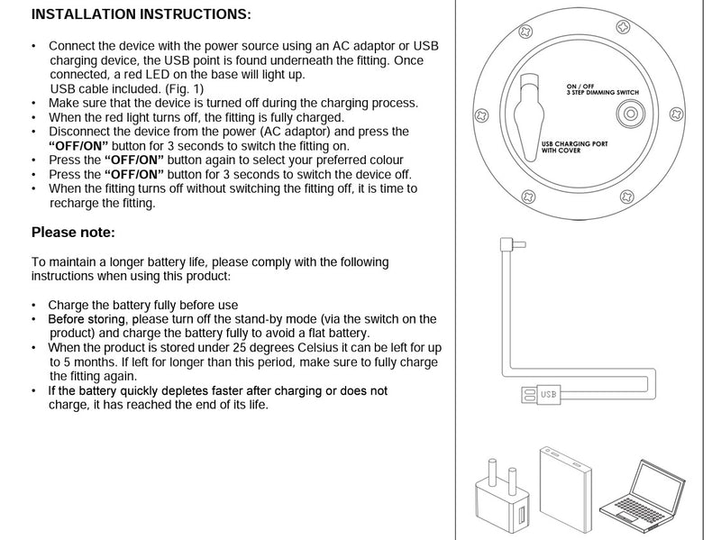 Bonbon 1 Rechargeable Portable Table Lamp - Lighting.co.za