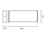 Minimo CTC LED Black Or White Up Down Facing Wall Light DIM - Lighting.co.za